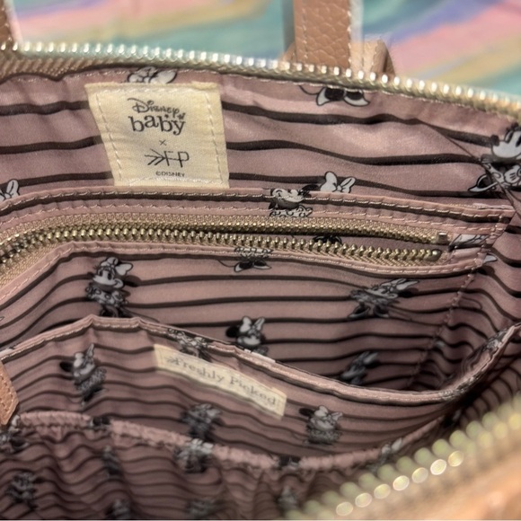 Freshly Picked X Disney Tan Faux Leather Oh My Minnie Mouse Embossed Backpack - Picture 10 of 13